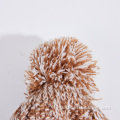 Hot Sale Knitted Beanie Custom-made Knitted Beanie with artificial leather for kids Manufactory